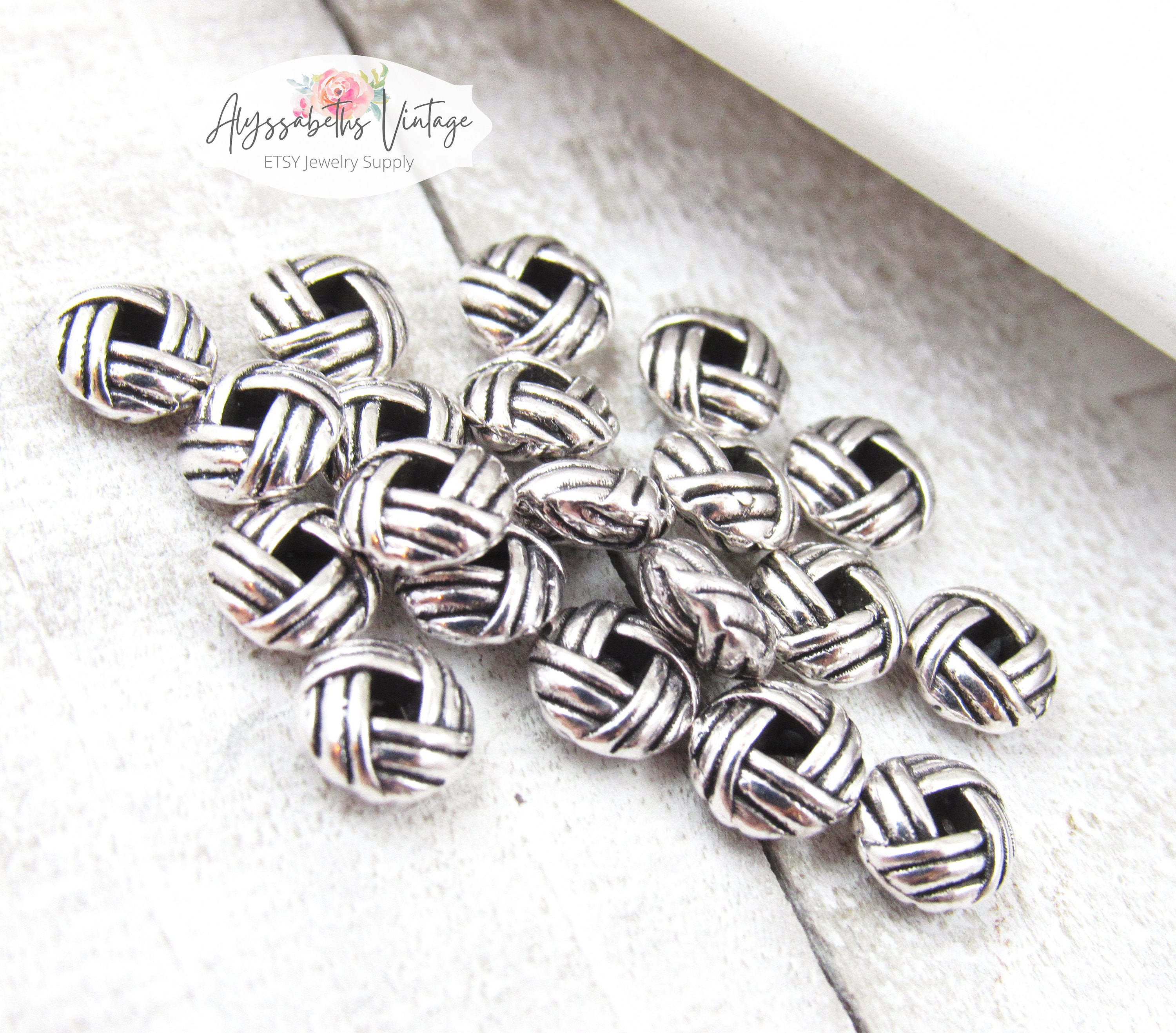 BuildInBeauty Sterling Silver Rondelle Saucer Beads – 6mm X 9mm – Pack Of 5 (925 Silver) DB3J