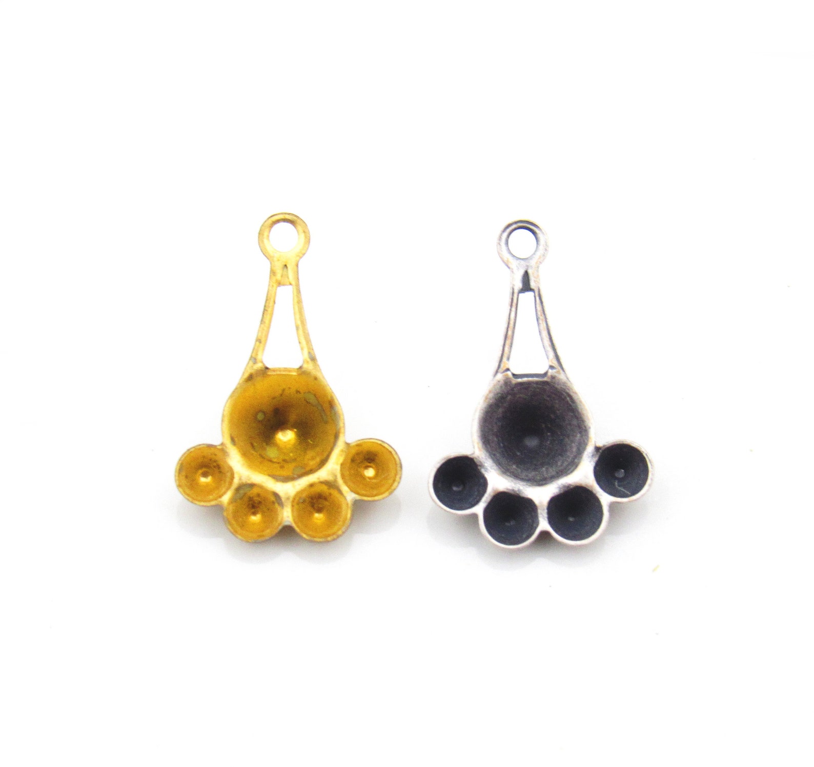 SALE Multi Stone Settings for 28ss or 29ss & 24pp Rhinestones, Raw ...