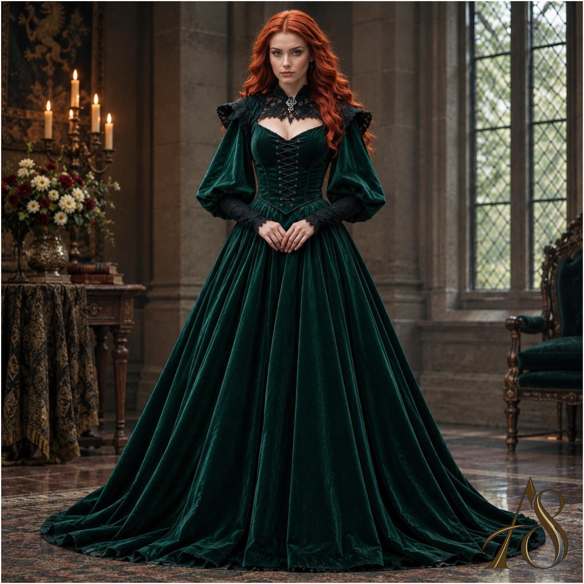 Emerald Green Masquerade Dress