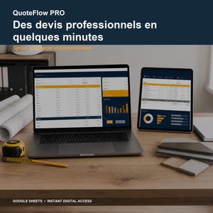 Tradesperson Quote/Invoice Template | VAT Calculation for Deposit & Balance | Payment Tracking | Google Sheets