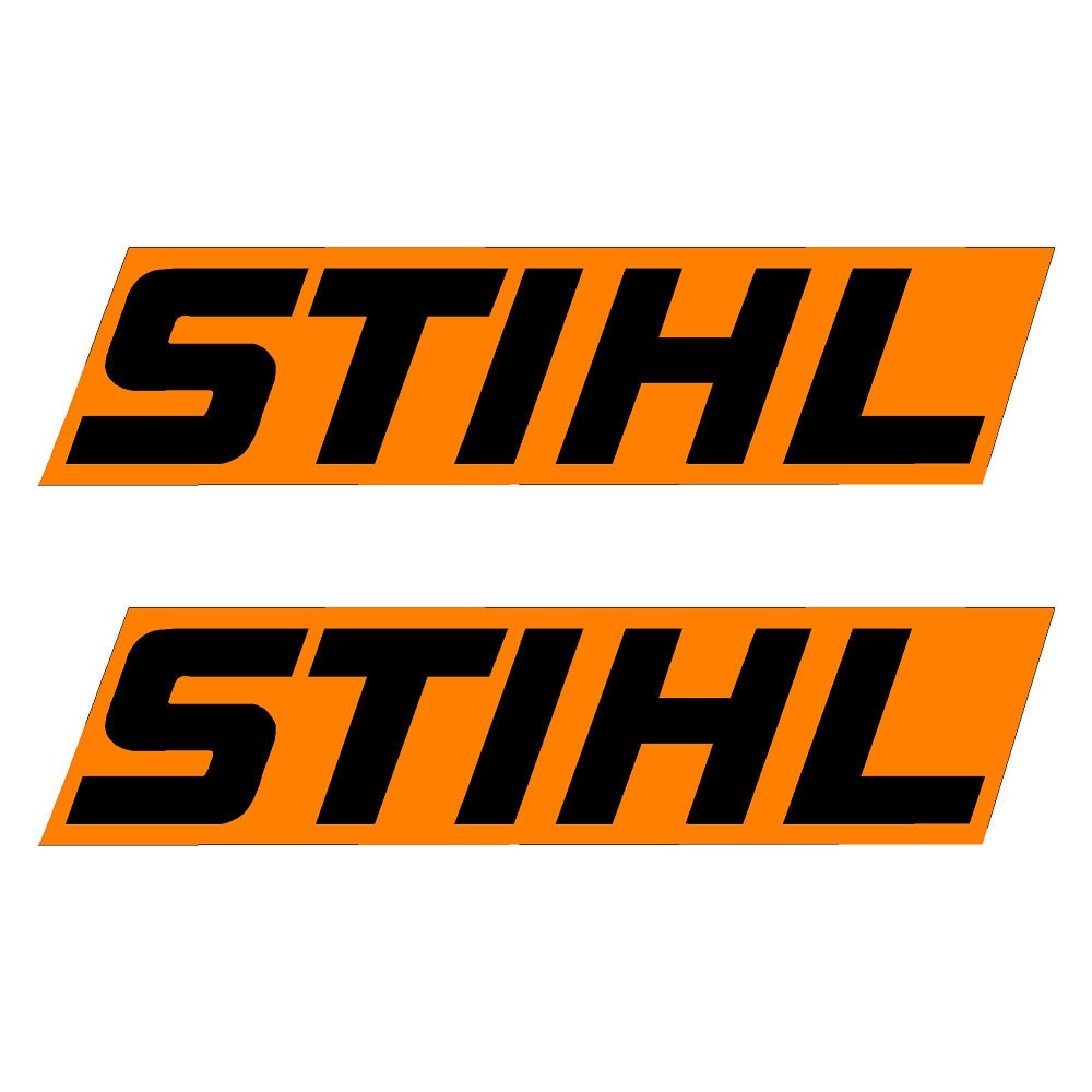 2 Pieces Stihl Decals Sticker 3.0 x 1.8 Orange Etsy