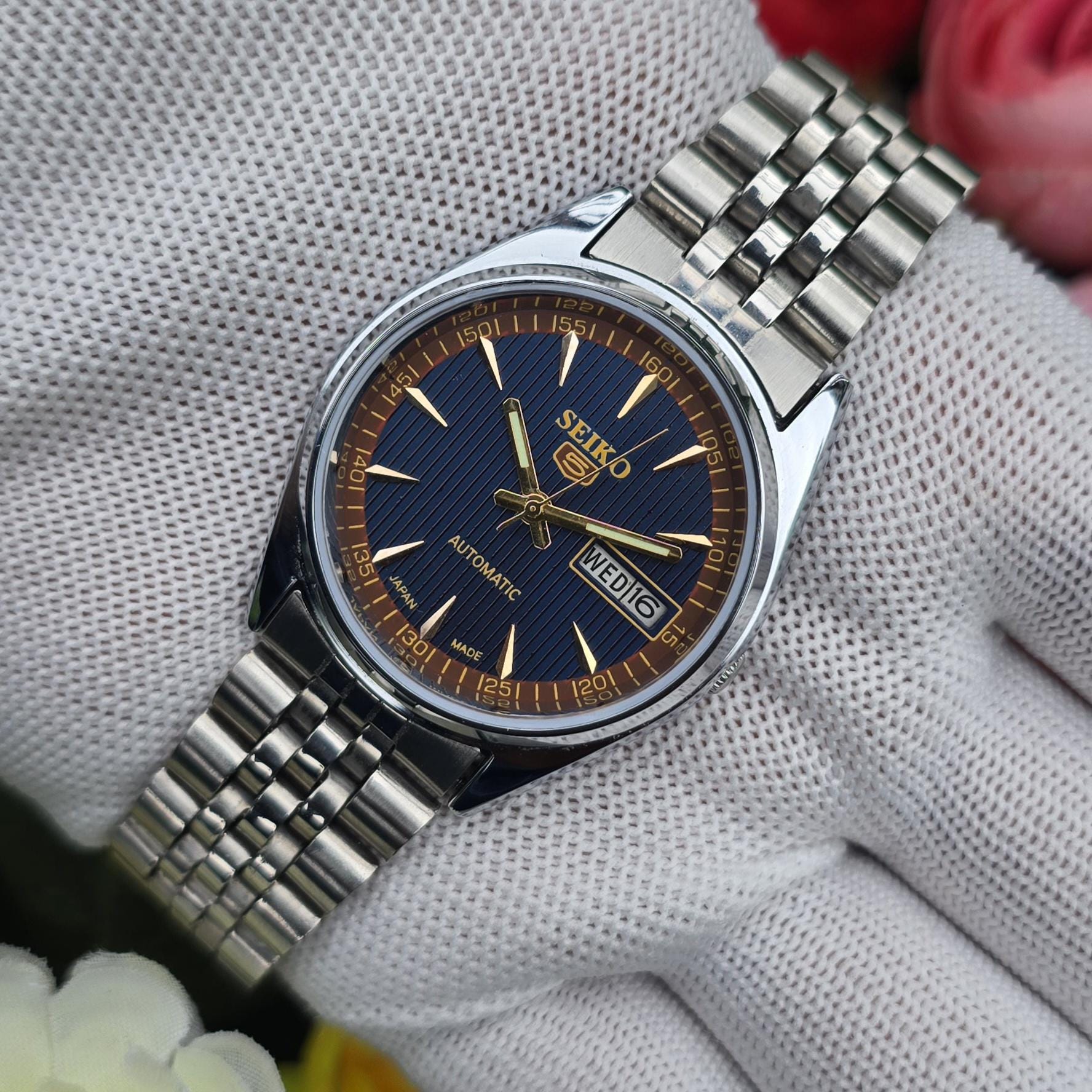 タチさま 稼働品 SEIKO 5 自動巻き メンズ 腕時計 オールドセイコー Seiko 5 vintage - Etsy 日本