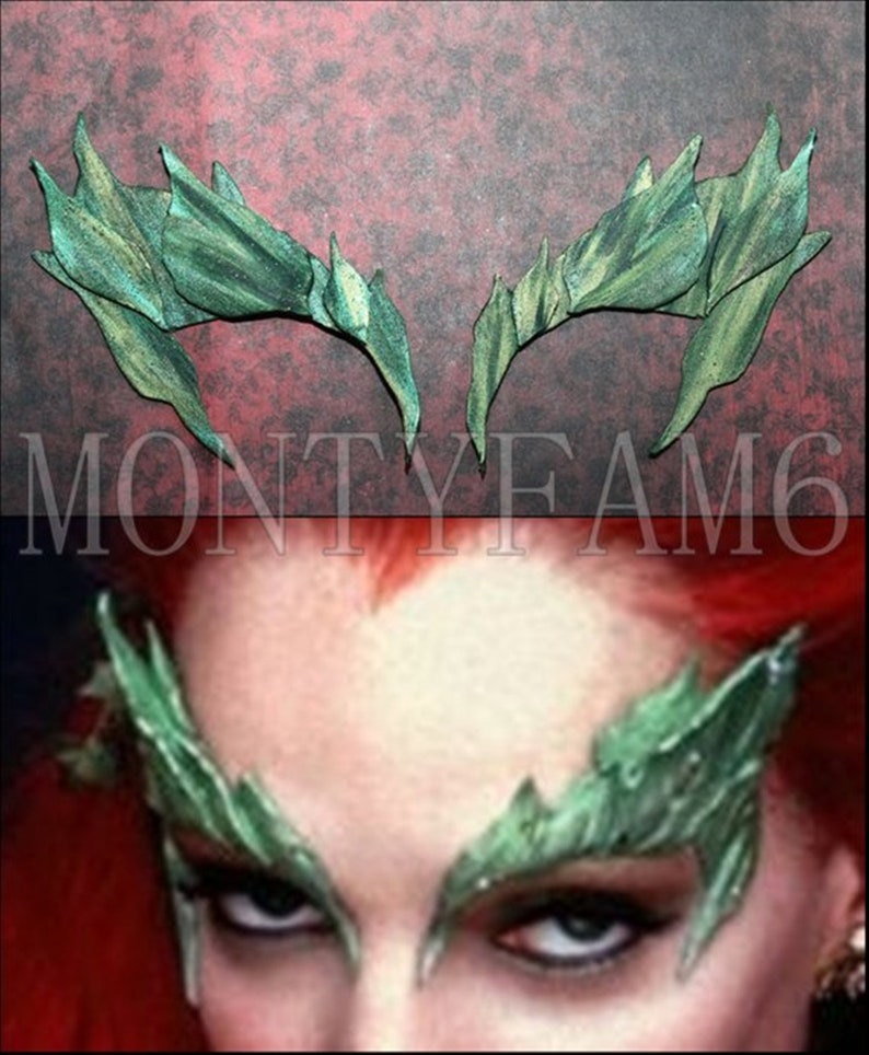 Poison Ivy Leaves Eyebrow Eye Mask Green Blend Dusted W/ Etsy