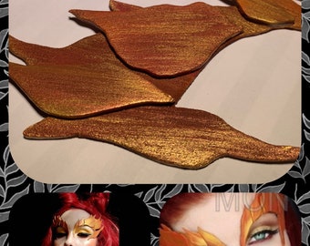 Poison Ivy Leaves Eyebrow Eye mask AUTUMN B Leaves Costume Cosplay Comic con Elf Mother Earth