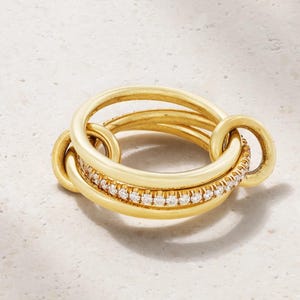 Anillo multibanda de plata de ley 925, conjunto de anillos multieslabones, anillo entrelazado, conjunto de anillos apilables de eternidad, anillo de boda