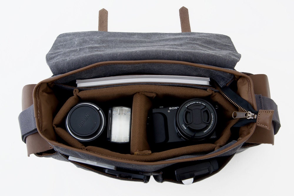 TRIAL / Messenger Camera Daily Bag / Grey Canvas