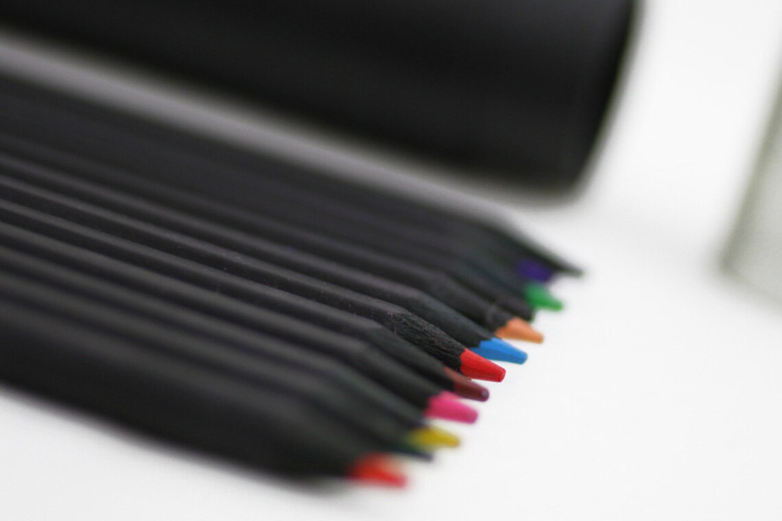 Buy G2002 Black Color Pencil Set Online at Oliday 12 Color Etsy UK