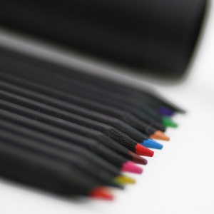 Buy G2002 Black Color Pencil Set Online at Oliday 12 Color Pencils imagem 3