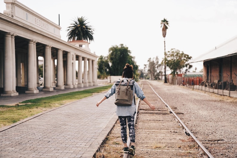 Lona gris, mochila para portátil, bolsa de trabajo, mochila escolar, bolsa unisex, para computadora portátil de 13 pulgadas, computadora portátil de 15 pulgadas, bolsa de macbook, CITYCARRY imagen 9