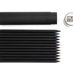 Buy G2002 Black Color Pencil Set Online at Oliday 12 Color Pencils imagem 1