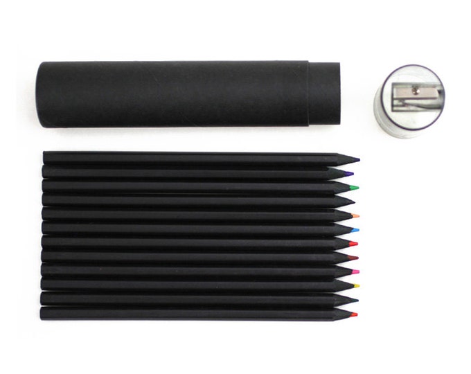 Buy G2002 Black Color Pencil Set Online at Oliday - 12 Color Pencils