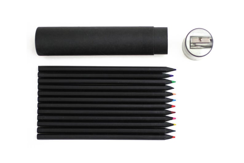 Buy G2002 Black Color Pencil Set Online at Oliday 12 Color Pencils imagem 1