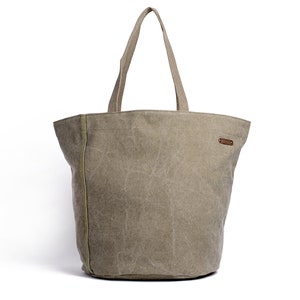 Tote Bag, Grocery Tote Bag, Shopping Bag, Market Bag, School bag, Corduroy shoulder bag, handbag, unisex, Green Canvas / Roomy Tote