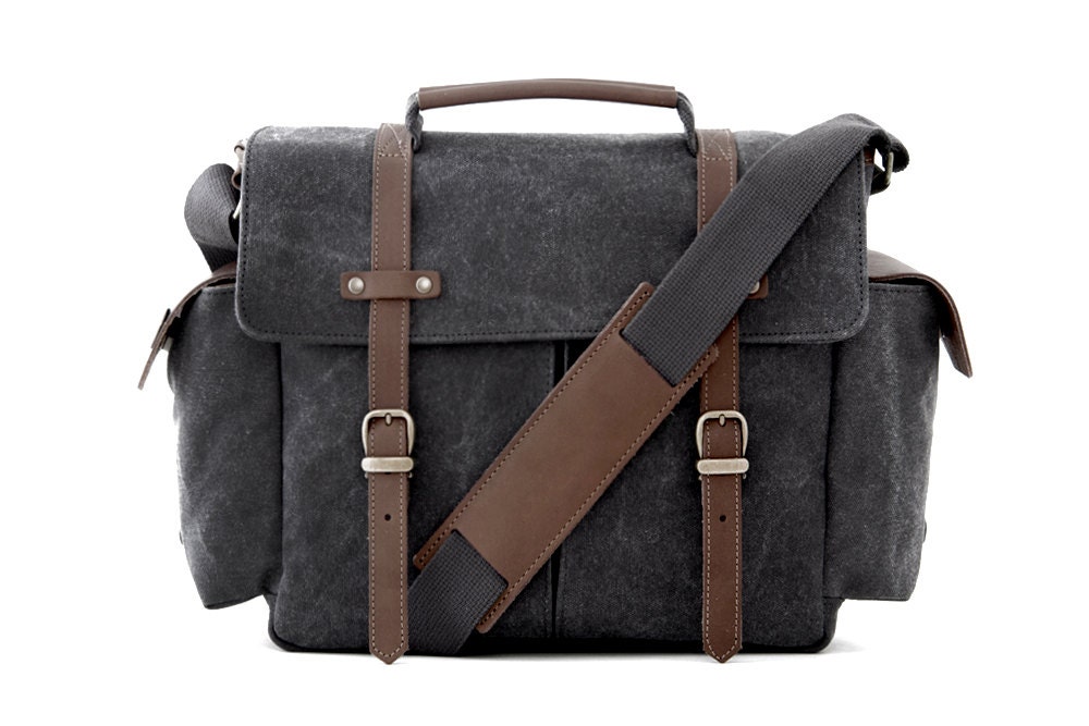 TRIAL / Messenger Camera Daily Bag / Grey Canvas