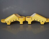 Rare 70s Famolare Chop Stix Platform Geta Style Clogs - Size 9