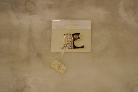 Modernist Courreges Paris AC Logo Brooch New with… - image 7