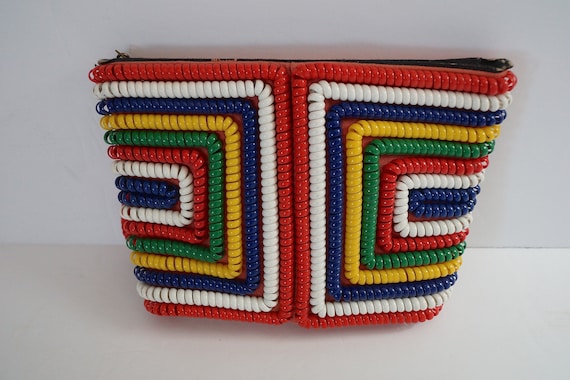 1940s 1950s Vintage Telephone Cord Purse / Telepho