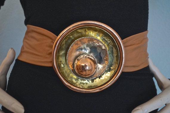 80s Studio Artisan Modernist Statement Belt 1980s