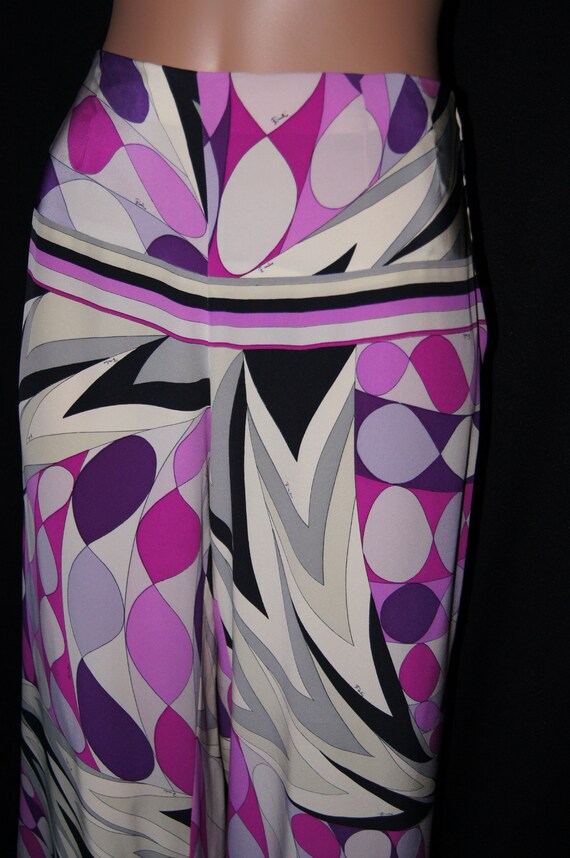 60s Emilio Pucci Silk Pants / Pucci Designer Silk… - image 5