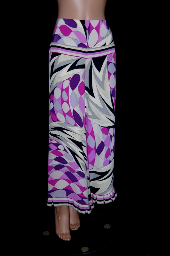 60s Emilio Pucci Silk Pants / Pucci Designer Silk… - image 2