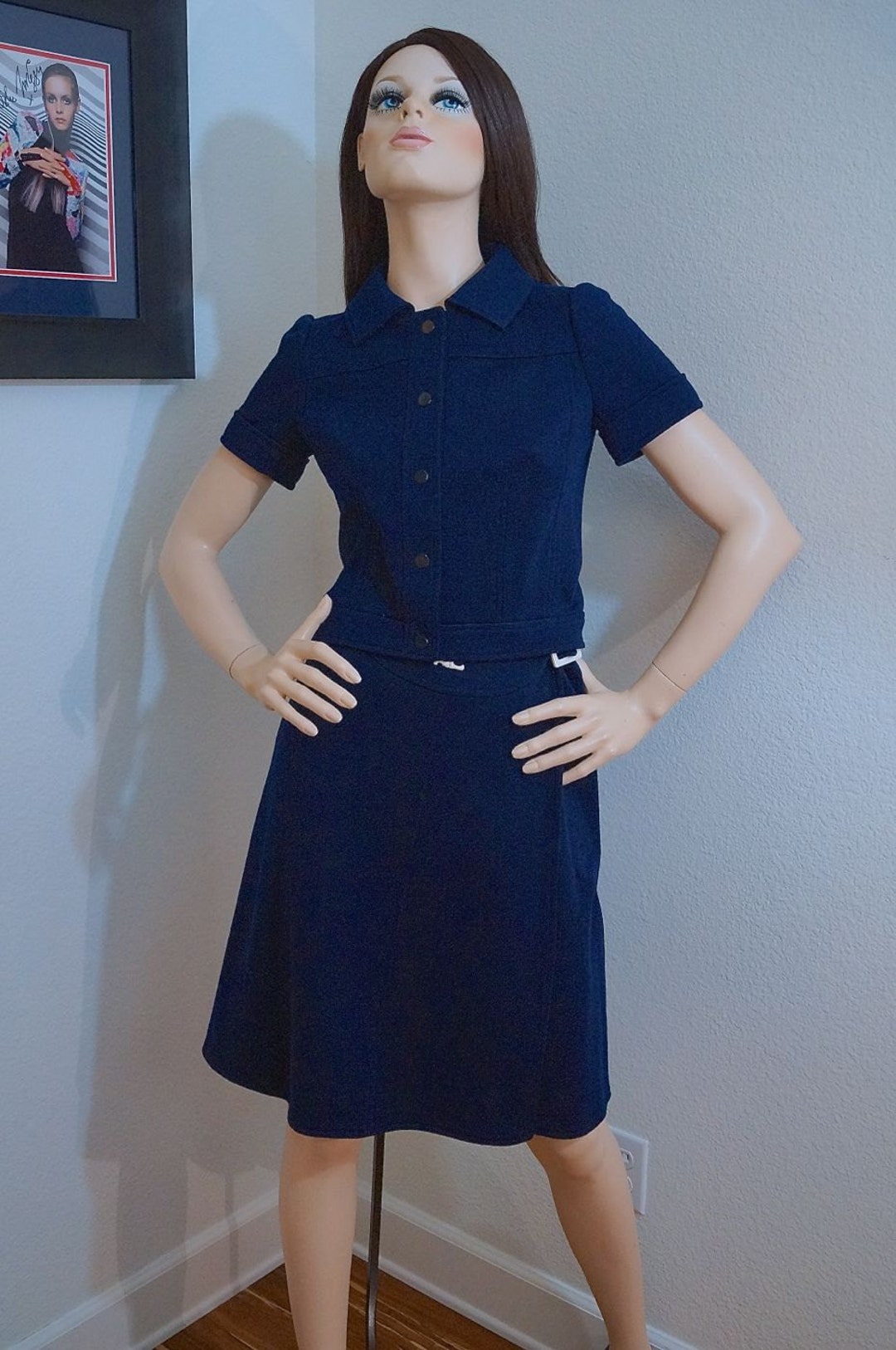 60s 70s Mod Courreges Hyperbole Jacket and Skirt Set / - Etsy