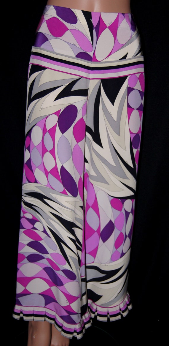 60s Emilio Pucci Silk Pants / Pucci Designer Silk… - image 3