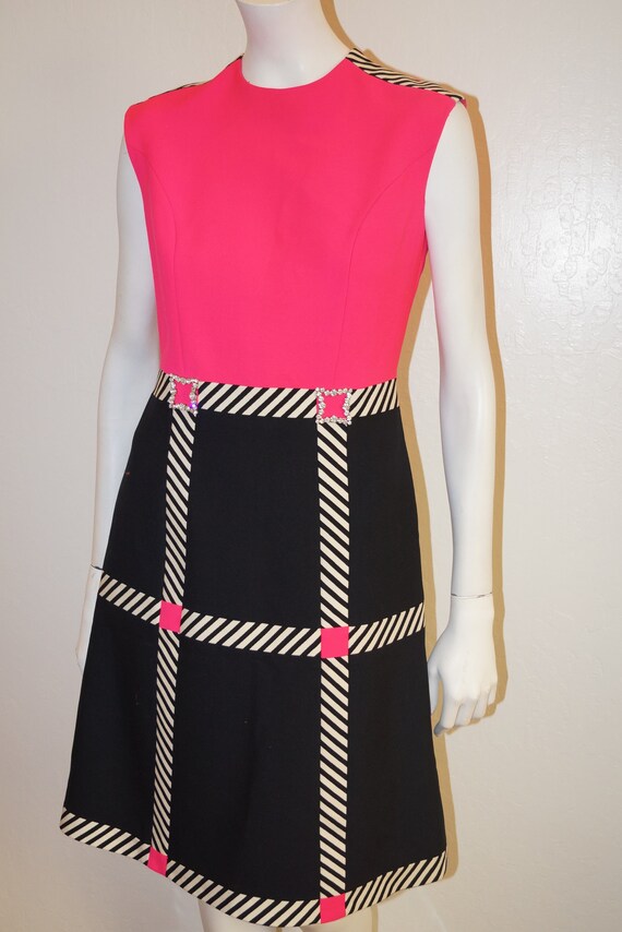 black wool shift dress