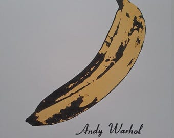 Gesigneerde lithografie van Andy Warhol: Banana Pop Art Limited Edition