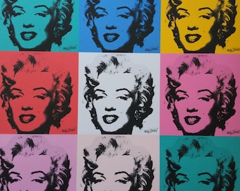 Marilyn Monroe, Andy Warhol, signé Pop Art