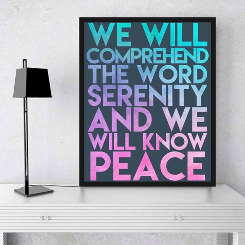 3rd Step Prayer Recovery Wall Art Digital Download Etsy 