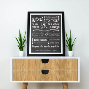 Third Step Prayer Recovery Poster Digital Download Etsy