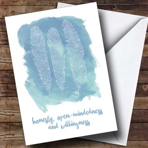 Eerlijkheid, Openmindedness, Bereidheidskaarten + enveloppen (5 stuks)