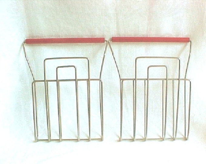 1950s TOASTALL Wire Rack for Toaster - Vintage Kitchen Accessory - Red ...
