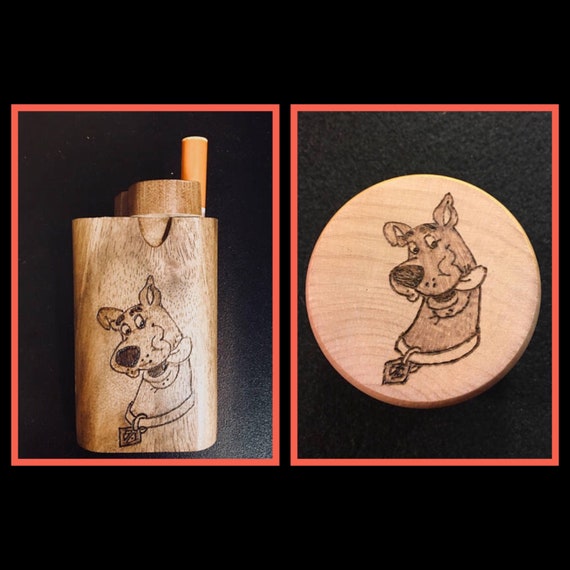 Dugout OR Grinder Custom Scooby Doo Woodburned Etsy