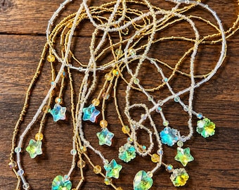 Christmas Sparkle | Handmade Beaded Christmas Tree Tinsel – Set of 6