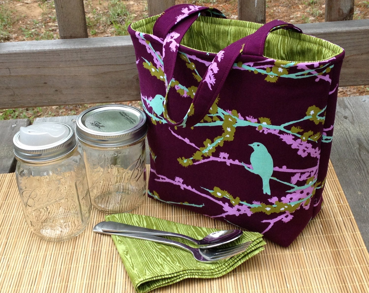 Mason Jar Carrier Bag PATTERN Jars to Go Bag Instant Download Etsy