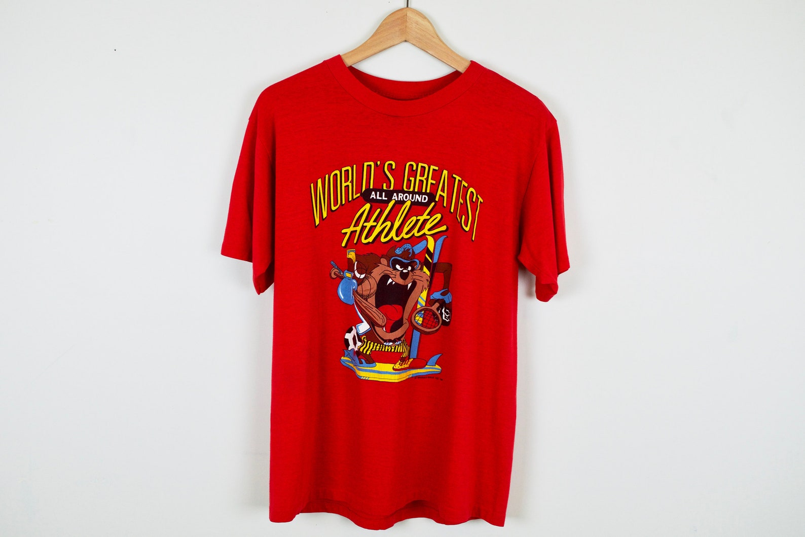 Vintage 80s Tasmanian Devil T-shirt Taz Greatest Athlete - Etsy