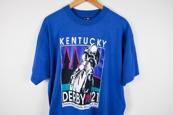 Kentucky Derby T-Shirt Vintage Horse Racing American Thunder Vintage 90s Western Cowboy Animal Graphic Tee