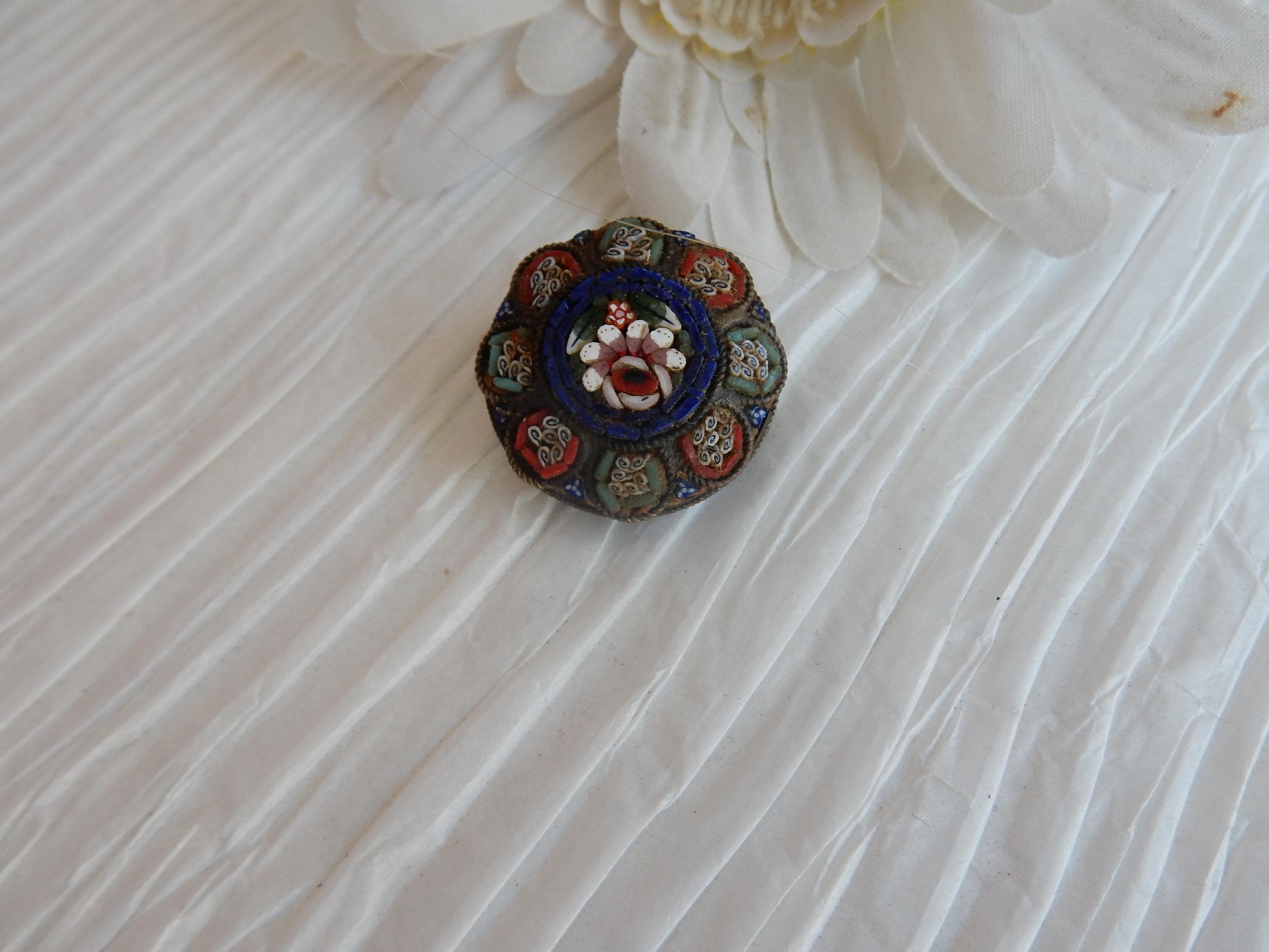 イタリアン　マイクロモザイク　ブローチ　3個セット Micro mosaic brooch - Etsy 日本