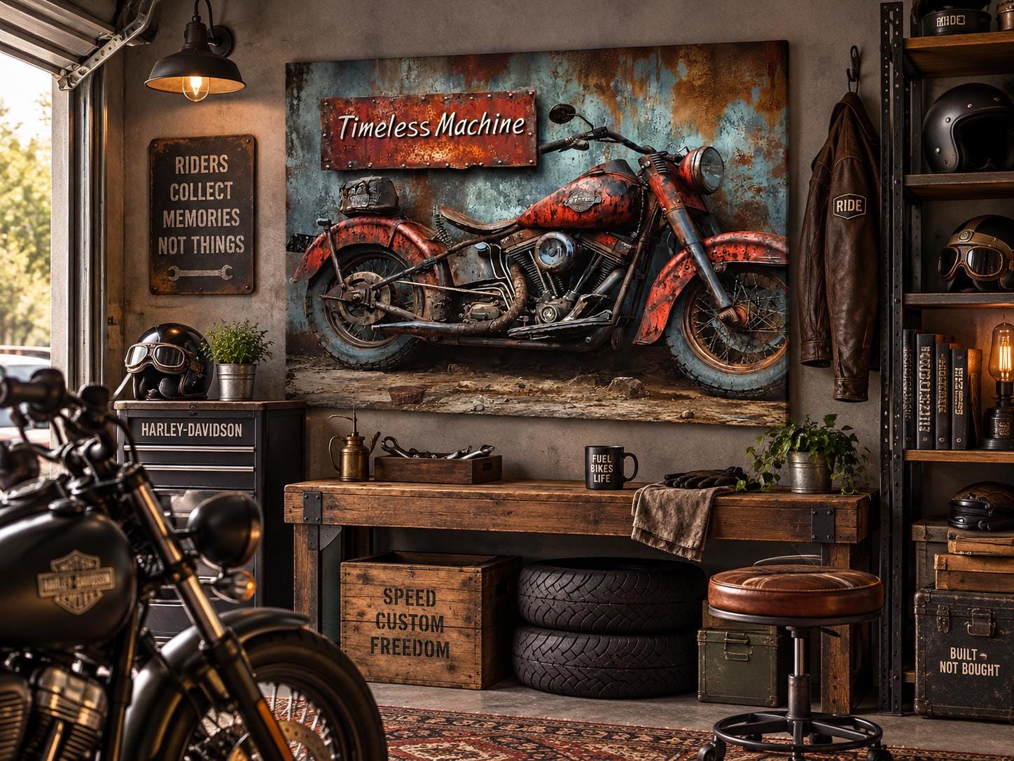 Large Garage Art - Etsy