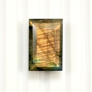 Natural Copper Flash Labradorite AAA Octagon Faceted Loose Stone for Jewelry Making