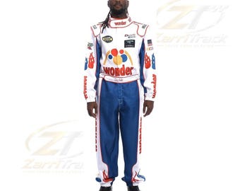Costume d'Halloween 2026 Ricky Bobby : Combinaison de karting - Vêtements de sport automobile