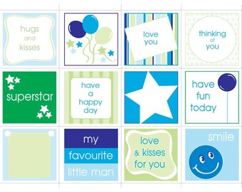 Printable Lunchbox Notes for Kids Mini Messages - Etsy