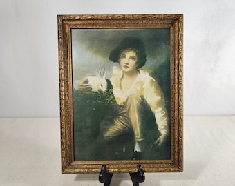 まとめ買いでお得 Vintage Crazy Art, Framed Cornered Kitty Patterson Dianne 絵画