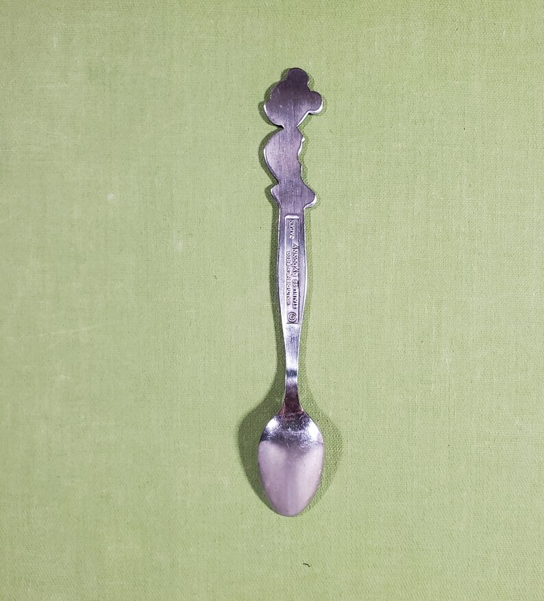 Vintage Mickey Mouse Stainless Baby Spoon Walt Disney Prod. Etsy