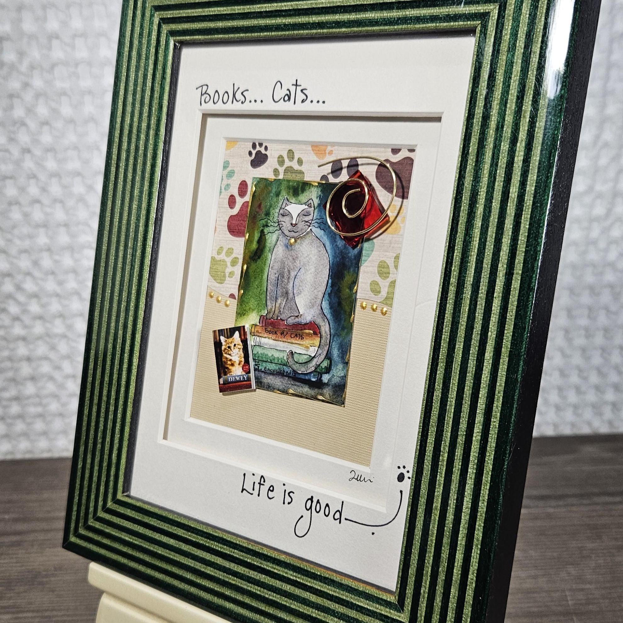 Books Cats Life is Good - Etsy