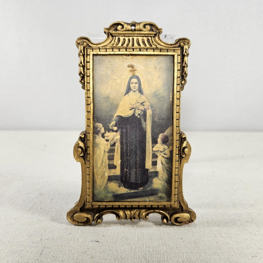 Vintage Italian Florentine 4 Inch Frame, Catholic Gold Ornate Frame ...