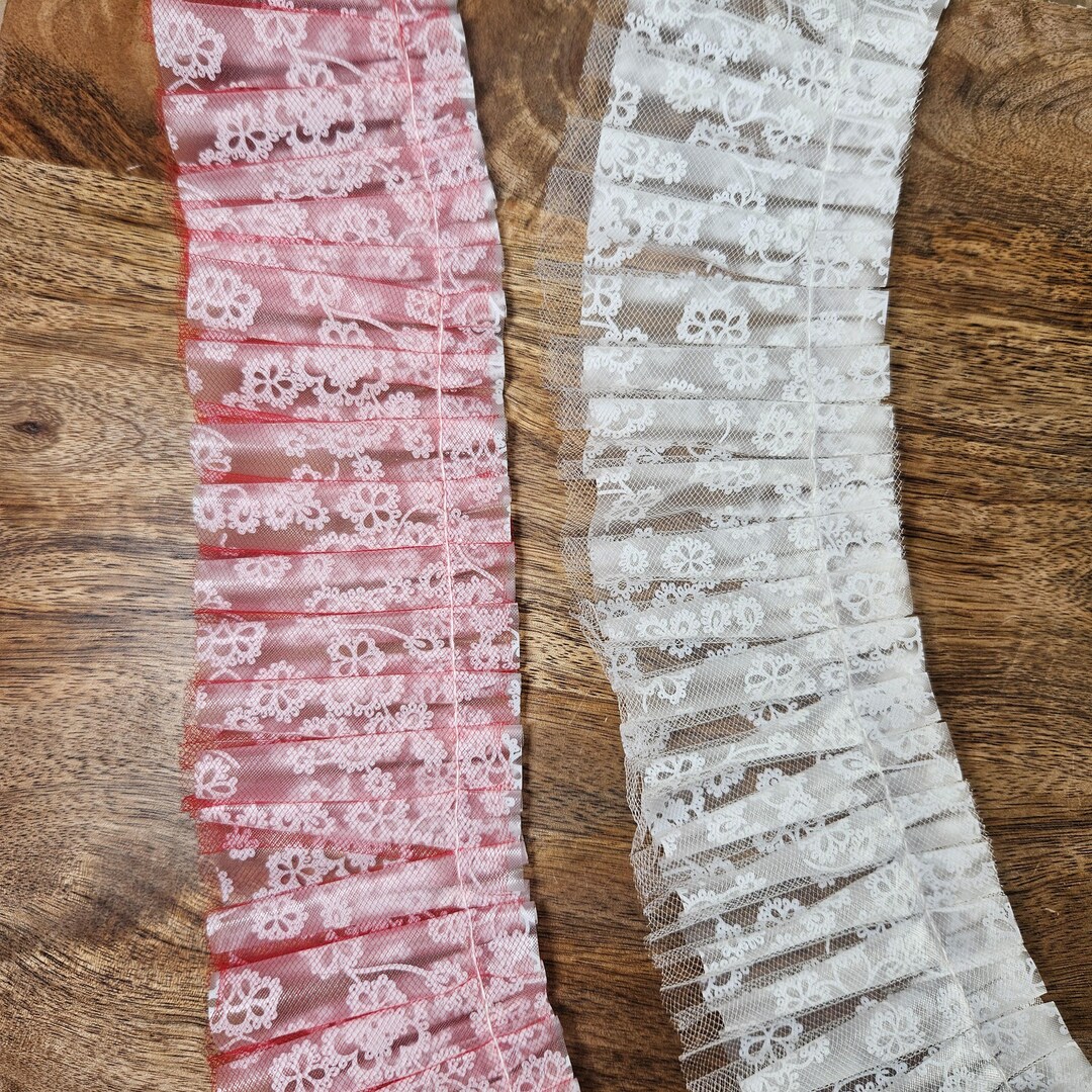 Pvc Ruffle Lace Vintage Cake Decorating Plastic Ruffle Underlay Rolls Red and White 3 ...