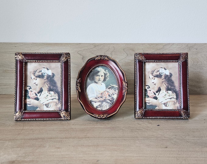 Vintage New in Box 1980's Antique Style Faux Wood Plastic 2 X 3 Photo ...