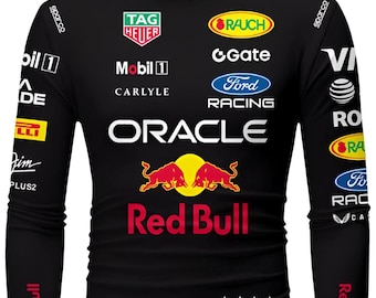 Racing F1 Compression Shirt  Motorsport Inspired Racing Suit Base Layer for Men